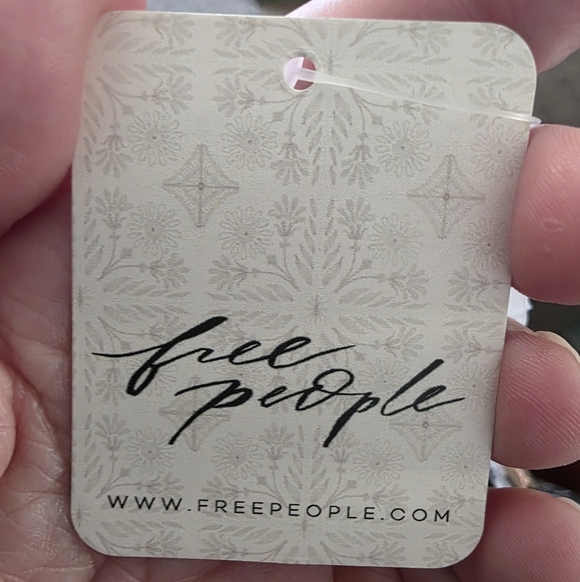 Free People Tommie Black And White Floral Knit Top Size Small - Picture 5 of 7